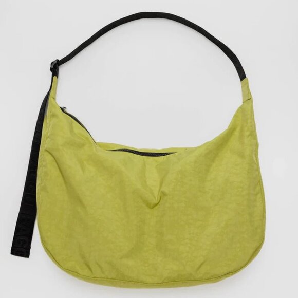 NWT Baggu Large Nylon Crescent Bag - Lemongrass - Picture 1 of 5